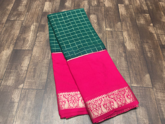 Semi Mysore Crape Silk