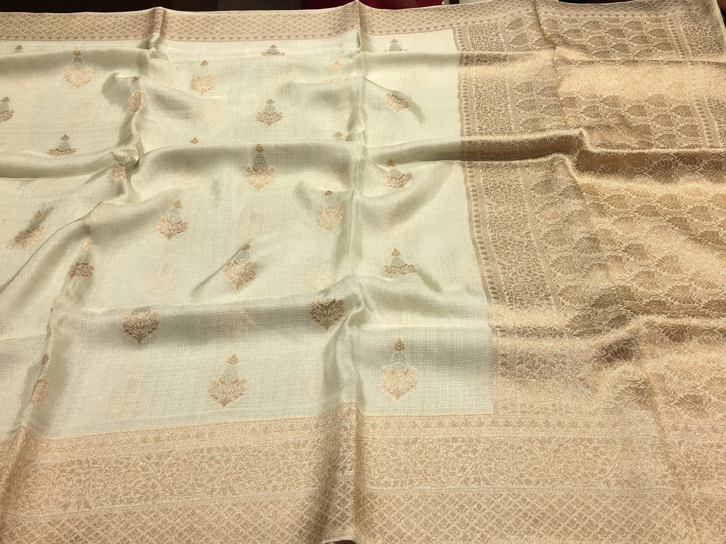 Russian crape saree