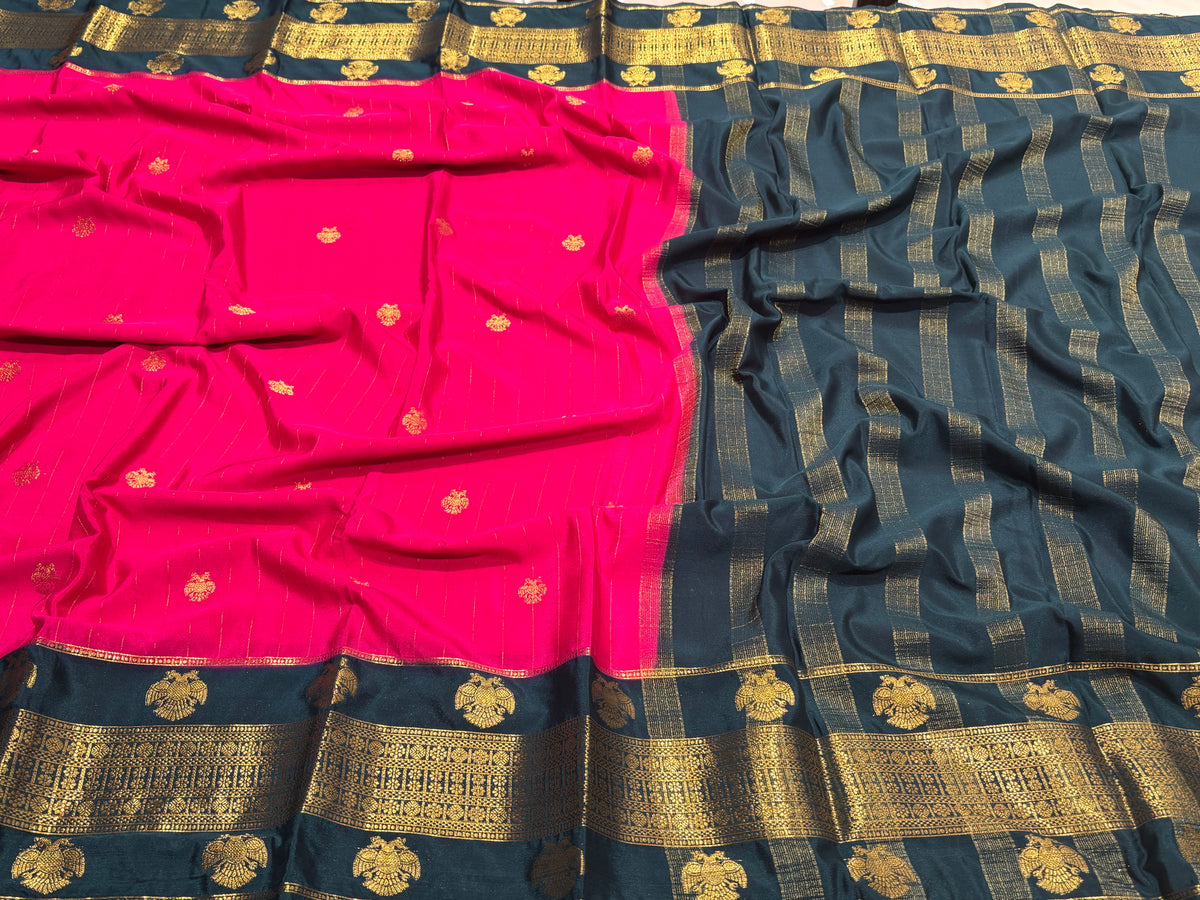 Semi Mysore Crape Silk
