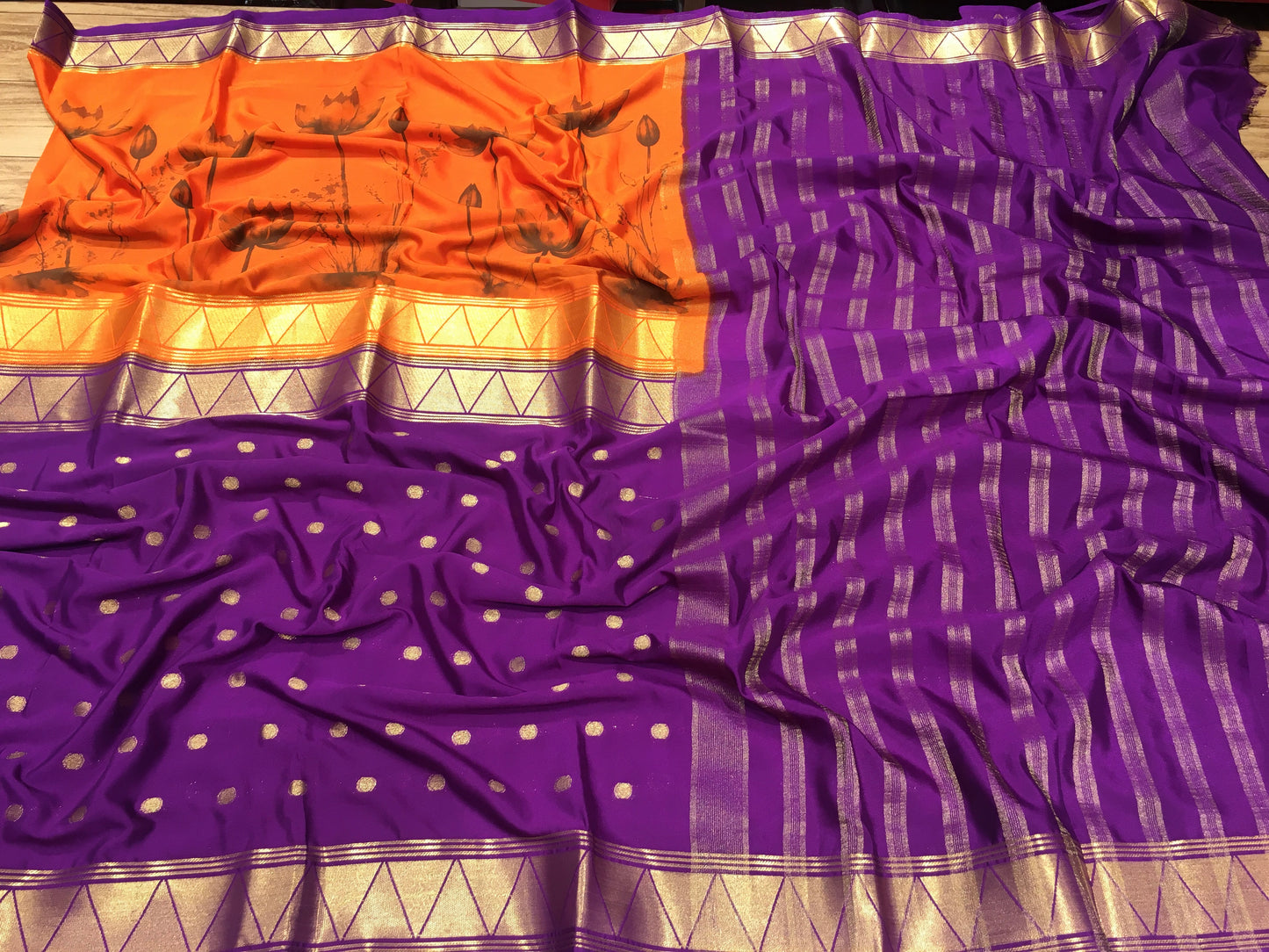 Semi Mysore Crape Silk