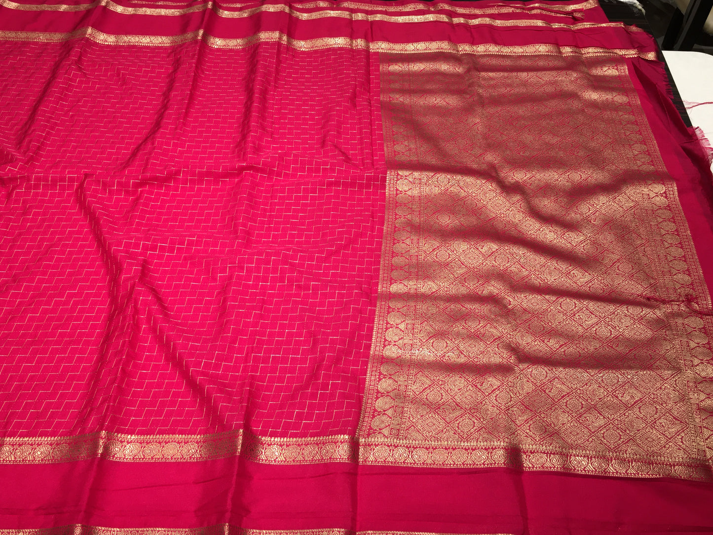 Mysore crape saree