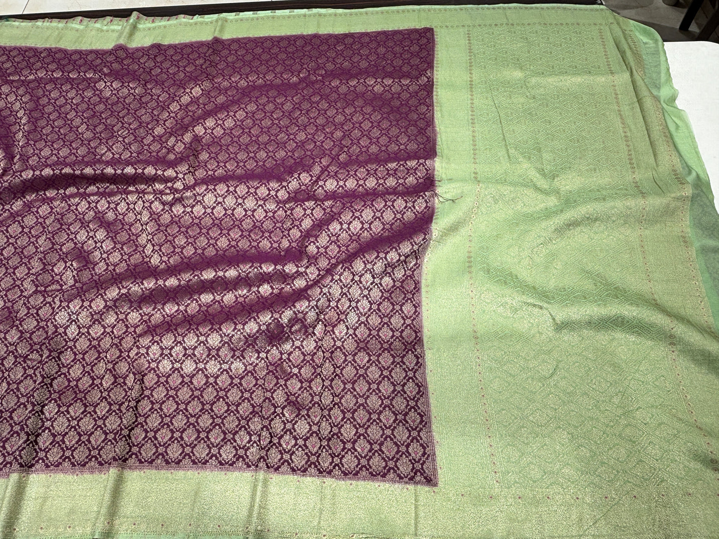 Chiffon crape saree