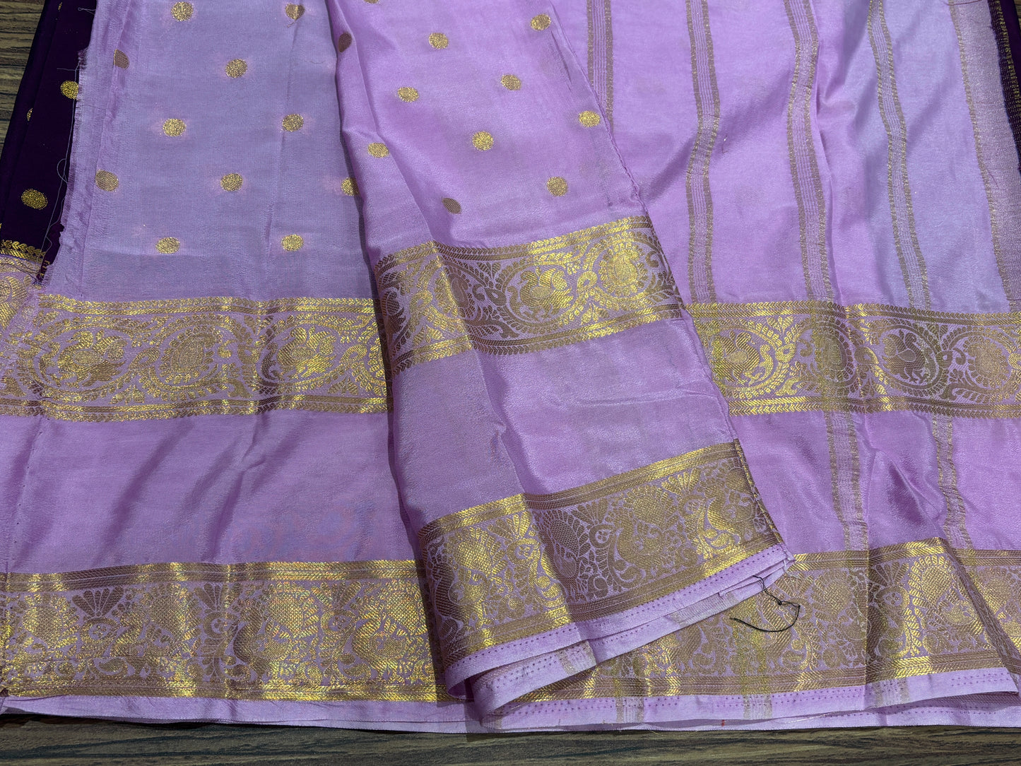Semi Mysore crape saree