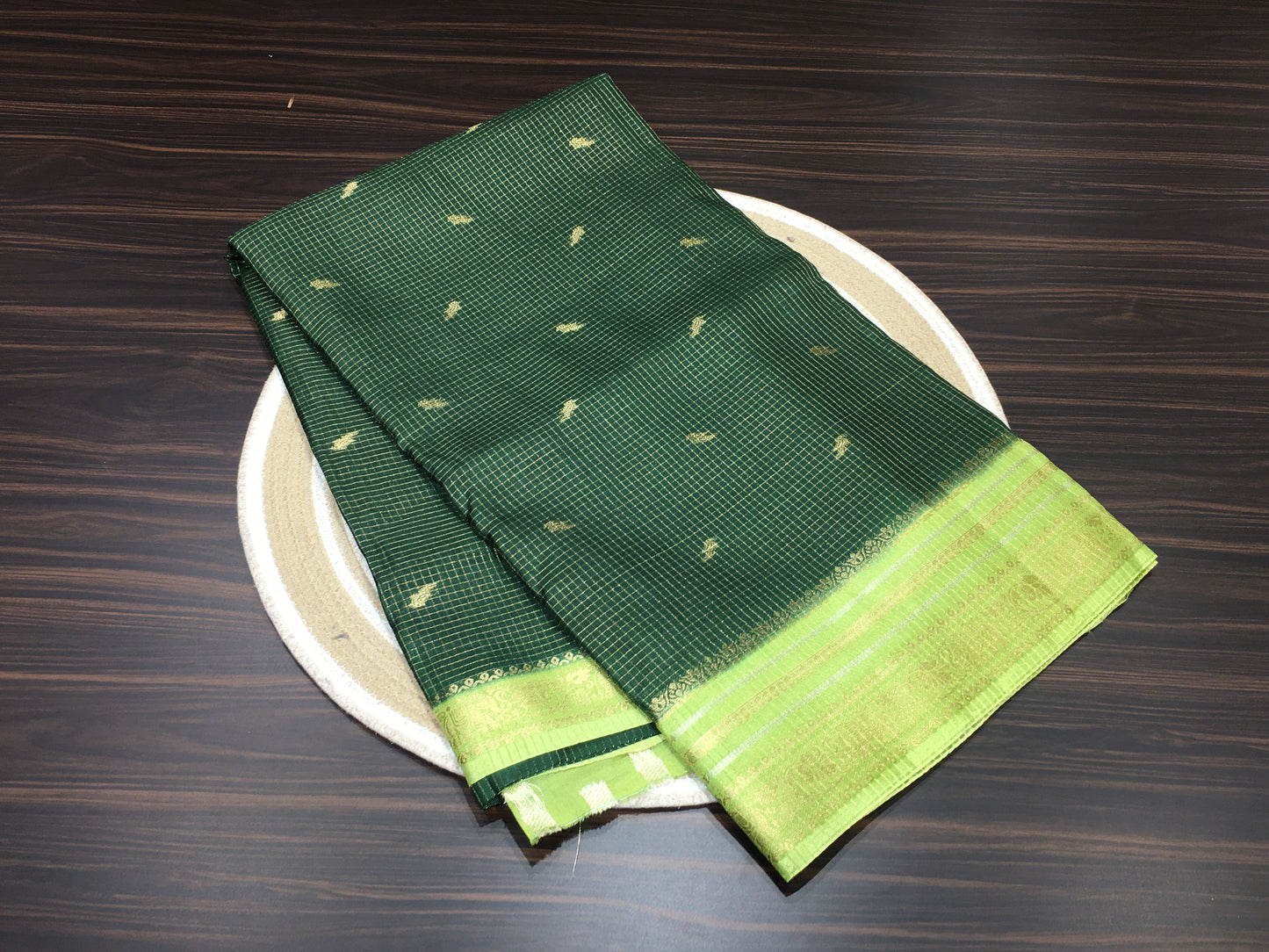 Moonga crape saree