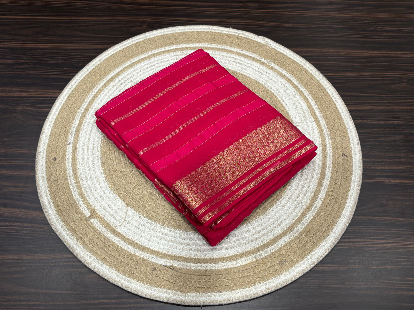 Mysore crape saree