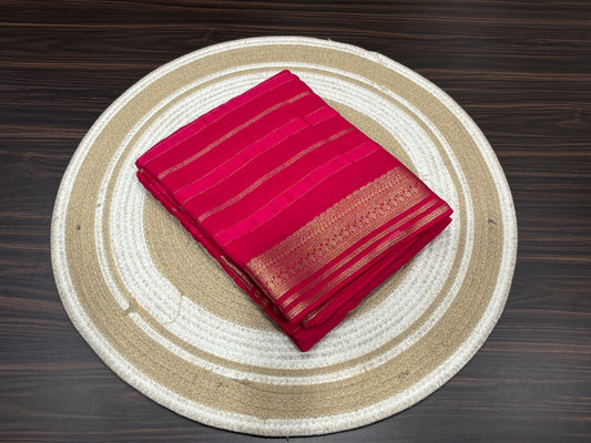 Mysore crape saree