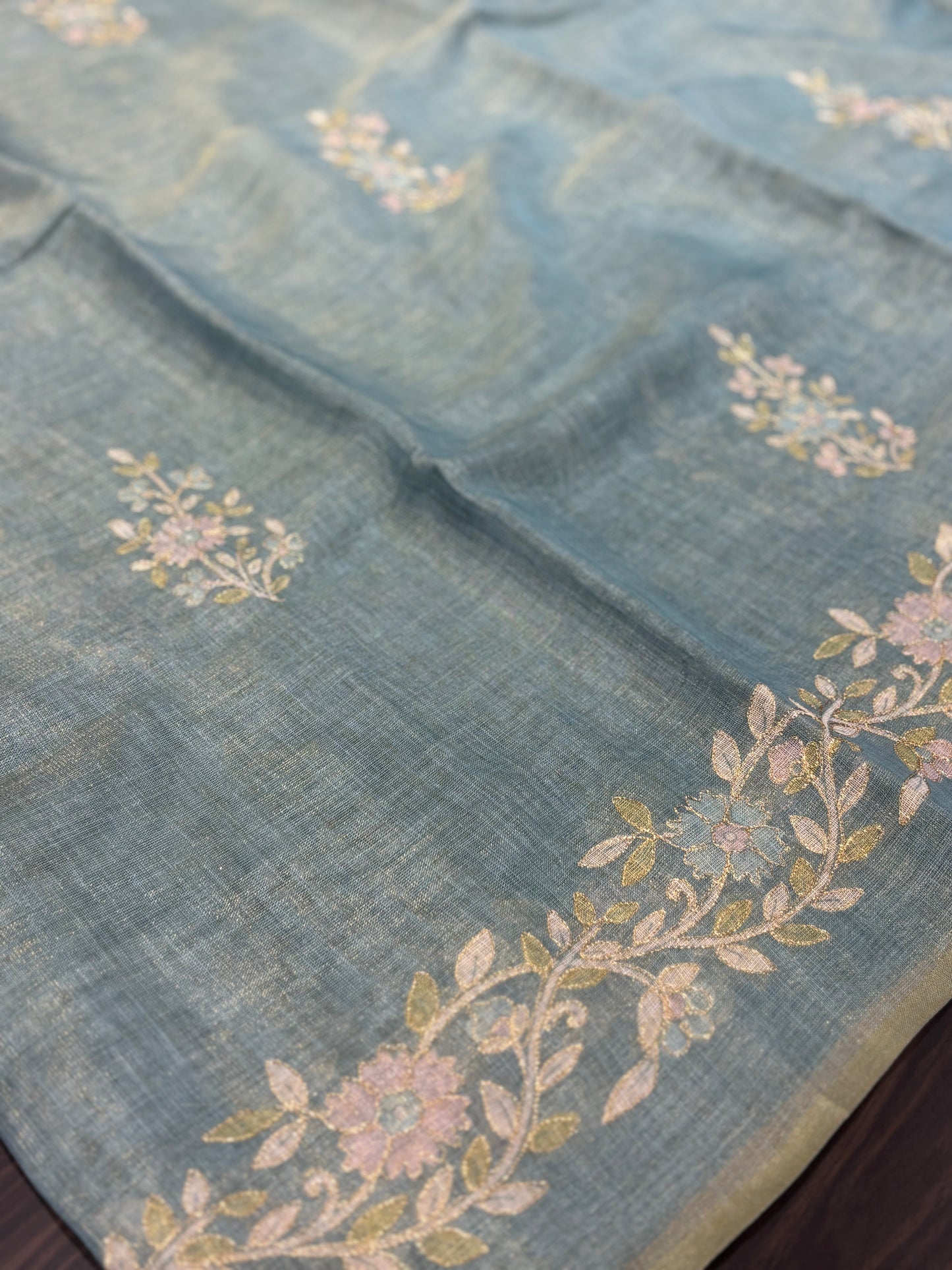 Tissue organza saree