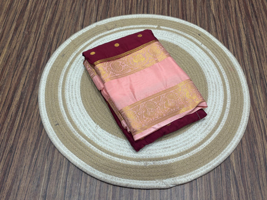 Semi Mysore crape saree