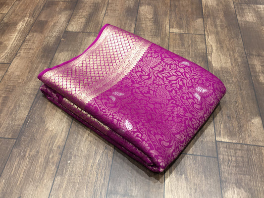 Chiffon crape saree
