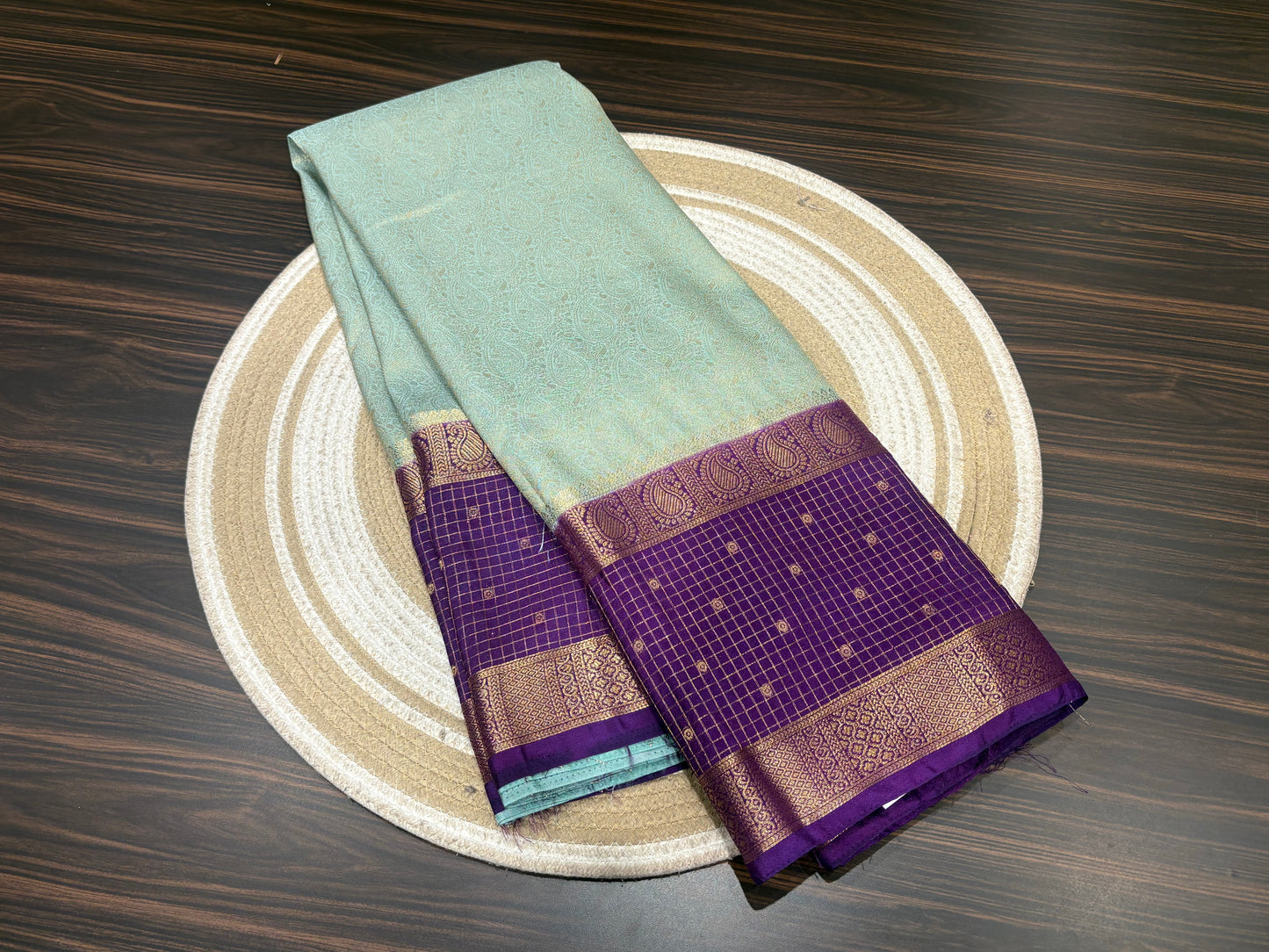 Semi Mysore Crape Saree