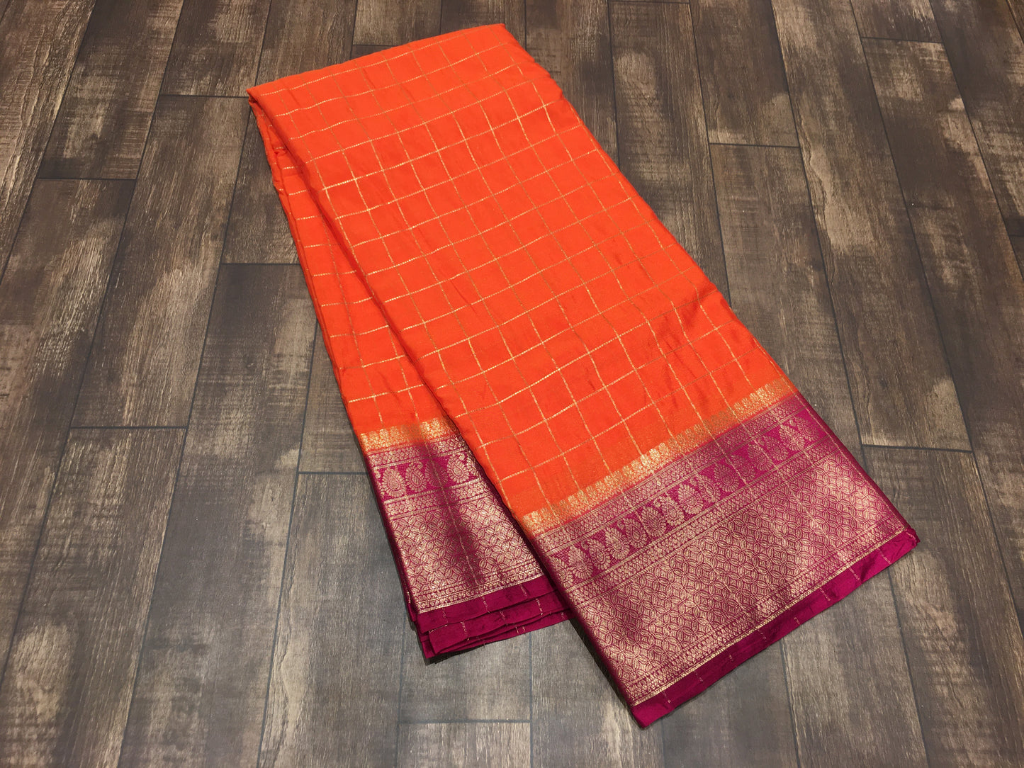 Semi Mysore Crape Saree