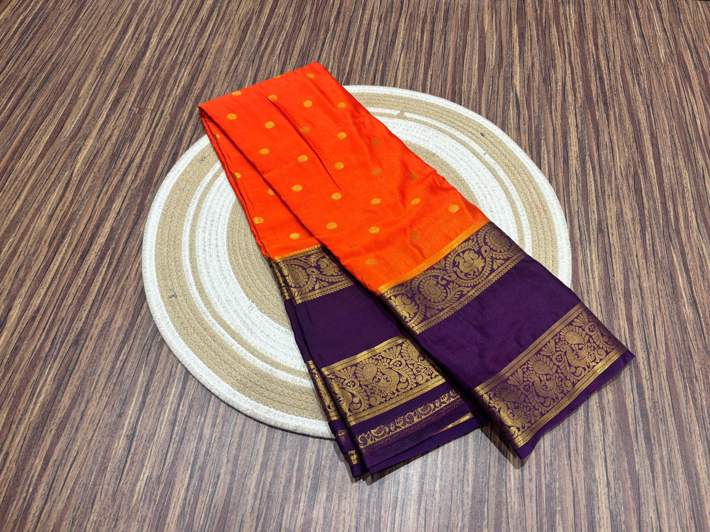Semi Mysore crape saree
