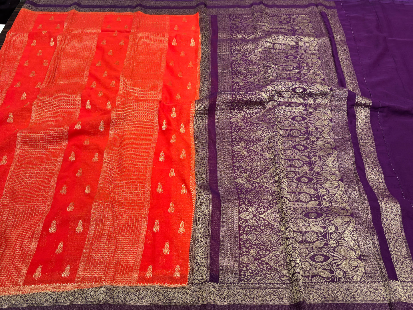 Chiffon georgette saree