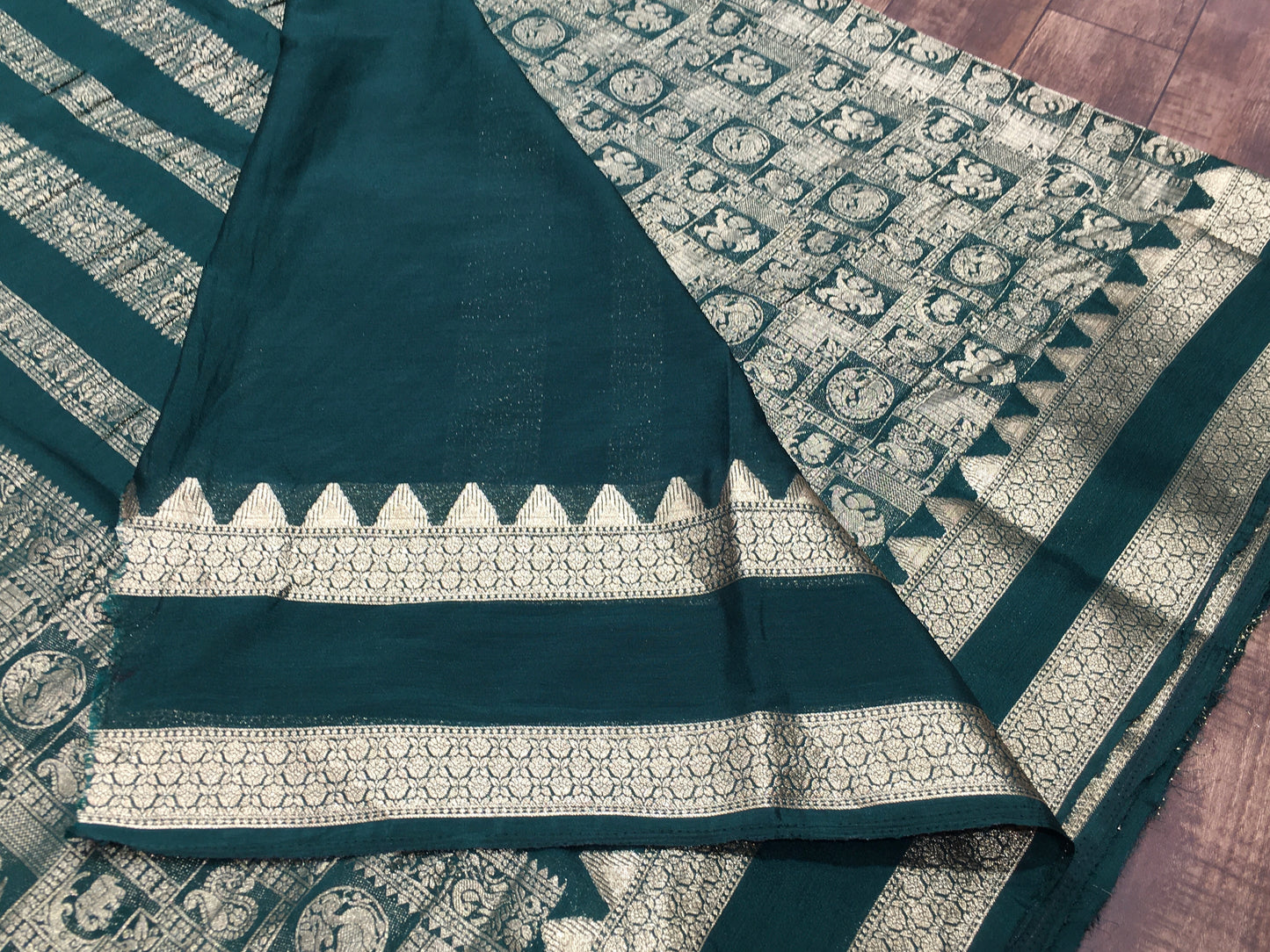 Chiffon broced saree
