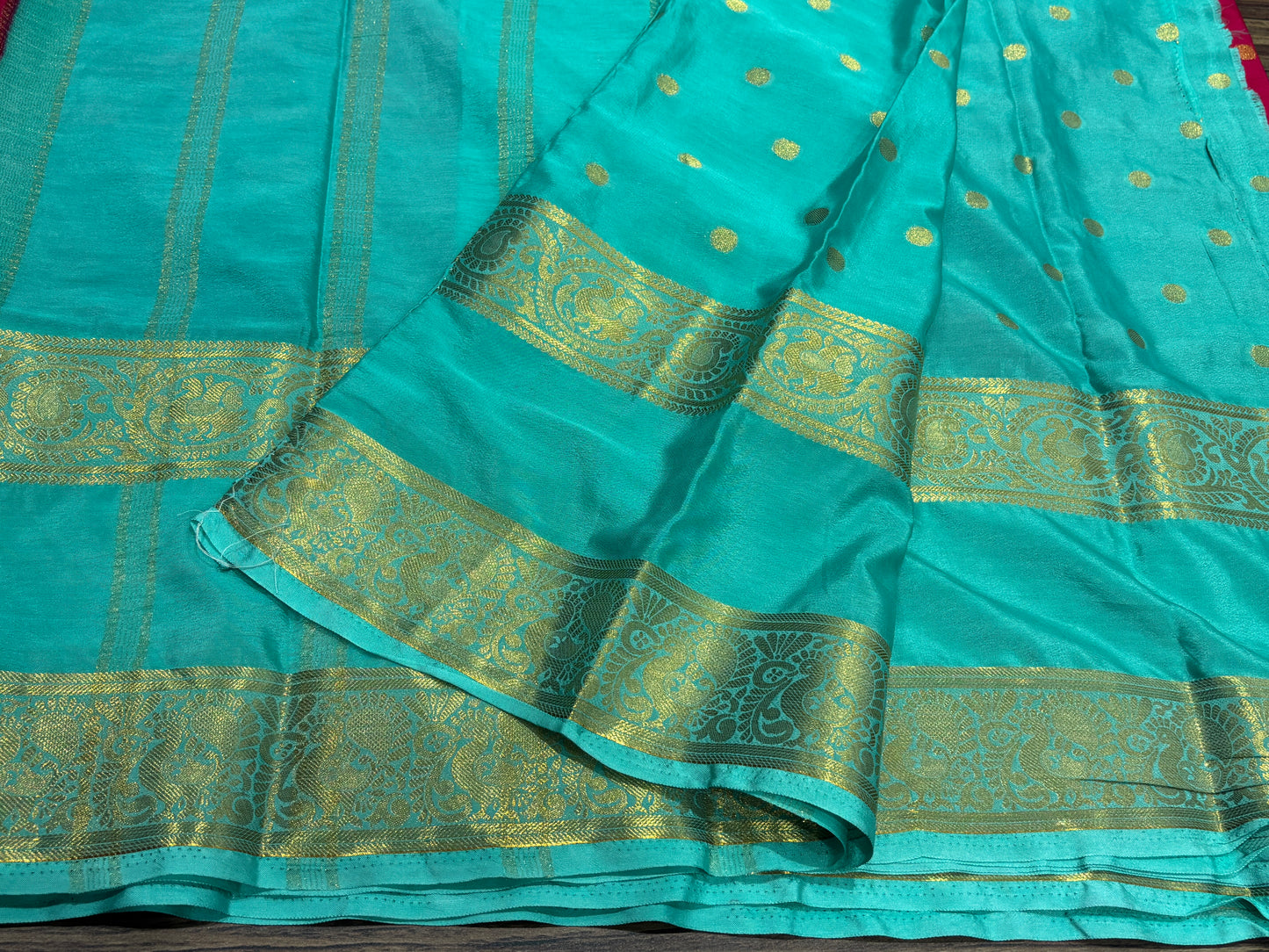 Semi Mysore crape saree