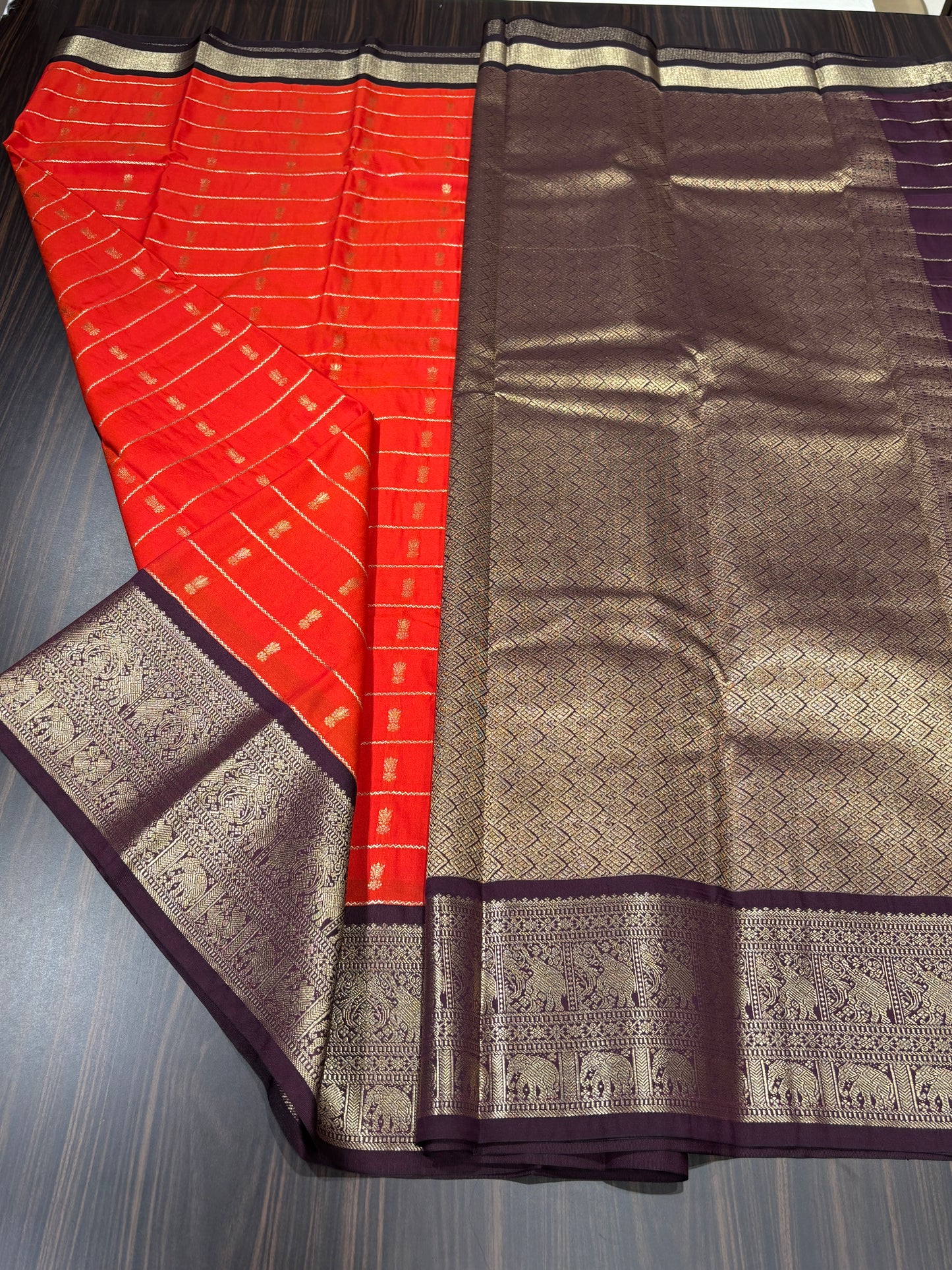 Semi Kanchipuram silk