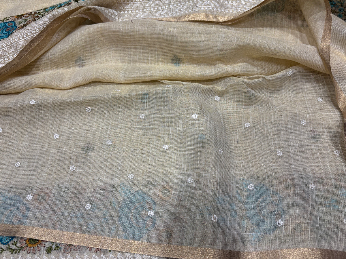 Linen Cotton Saree
