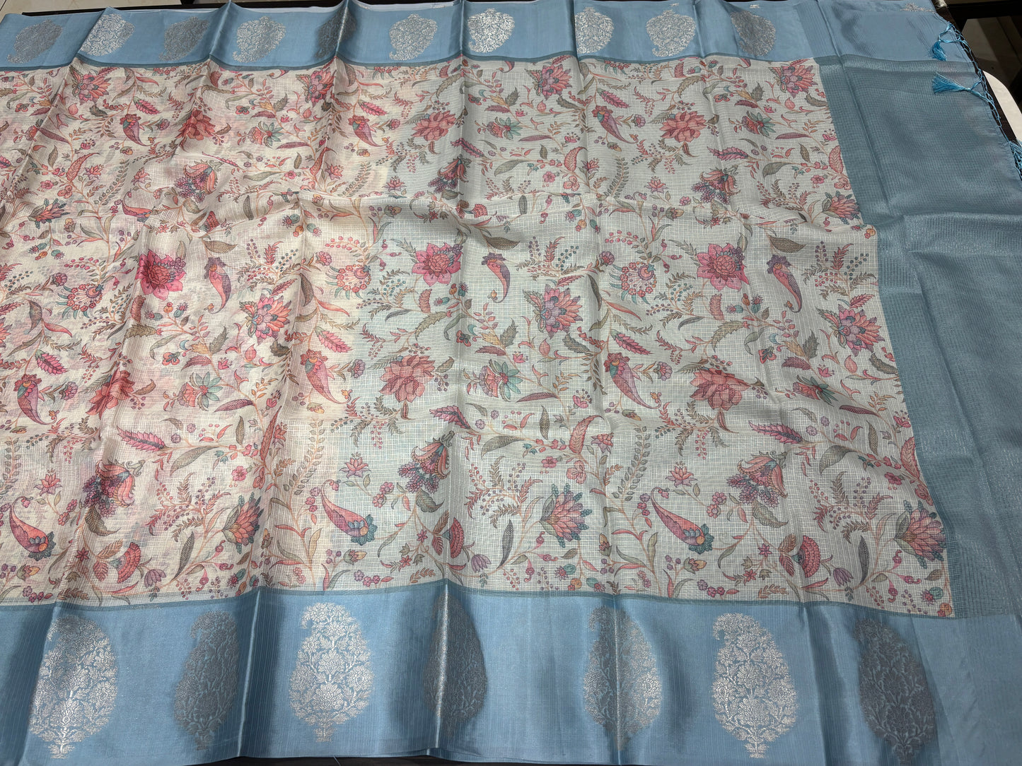 Semi tussar silk saree