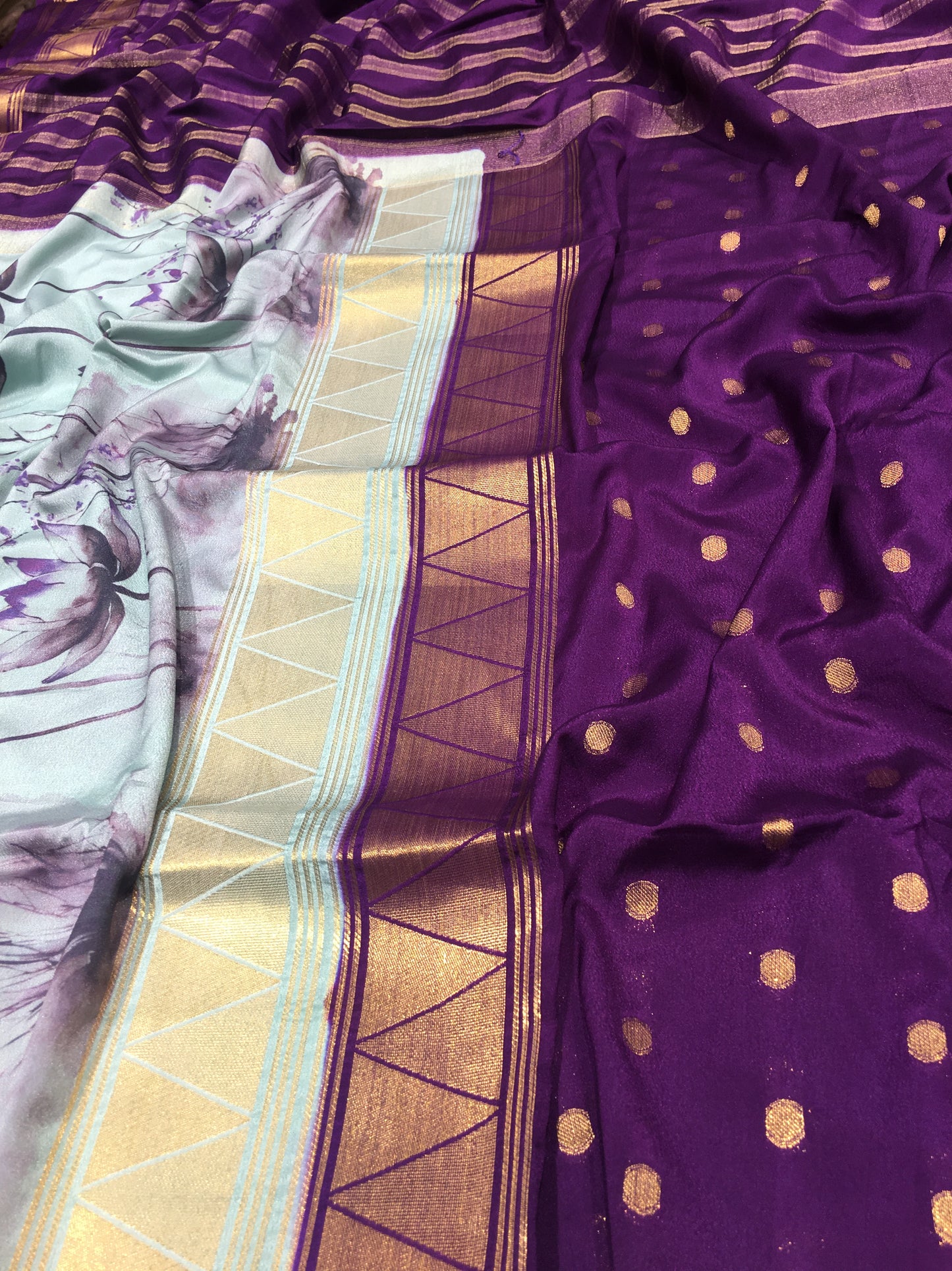 Semi Mysore Crape Silk