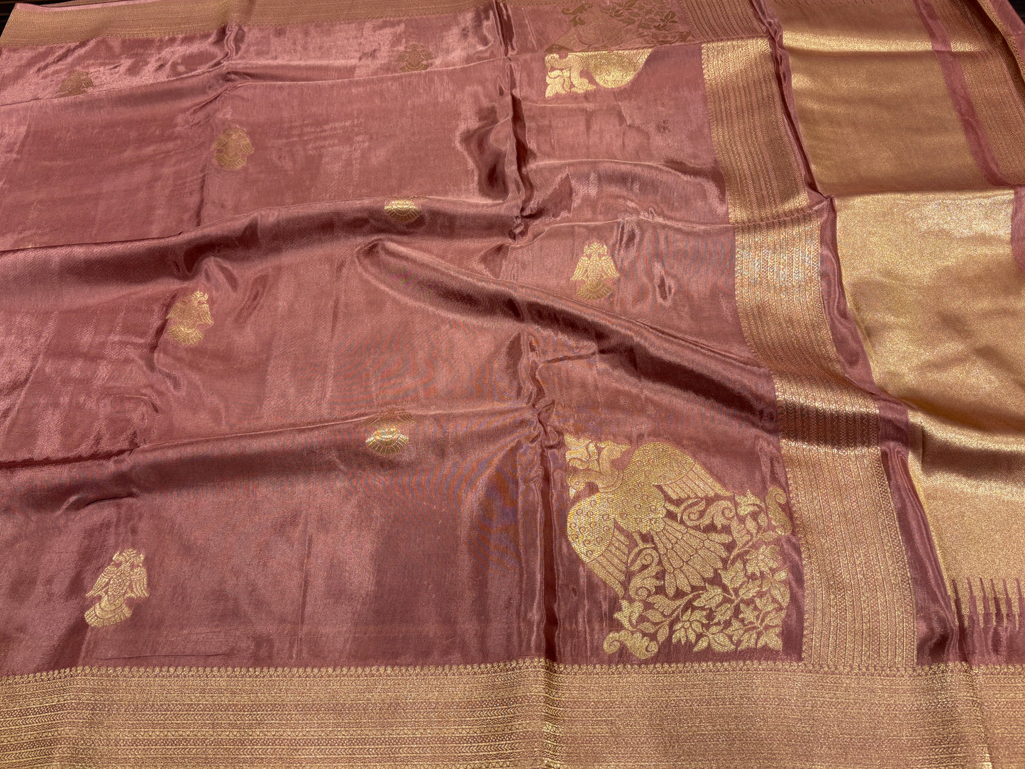 Satin crape saree