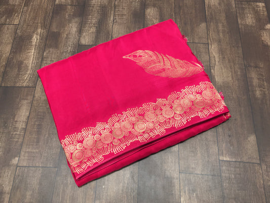 Satin Crape Saree