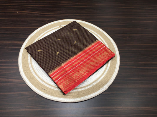 Moonga crape saree