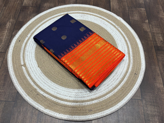 Semi Kanchipuram silk