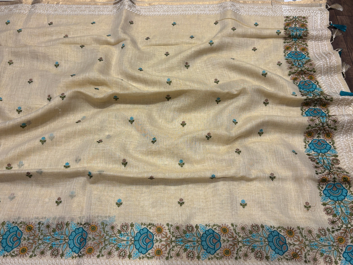 Linen Cotton Saree