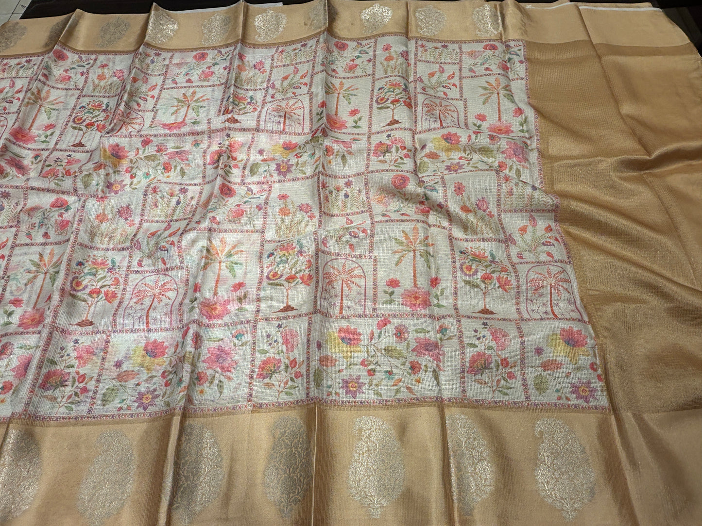 Semi tussar silk silk