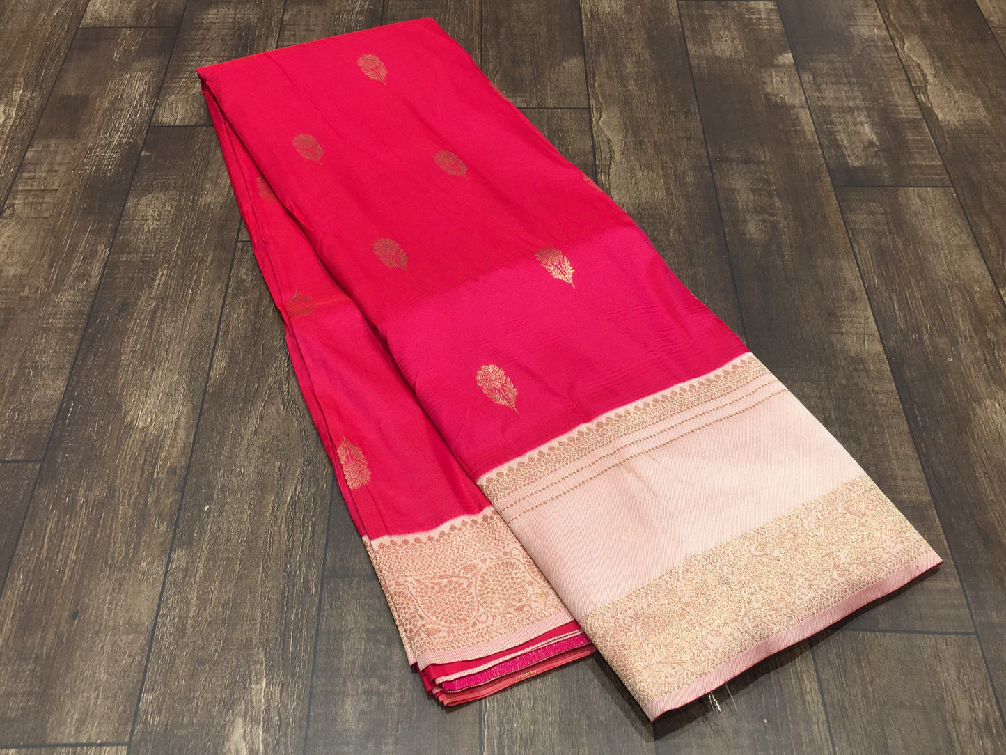 Satin crape saree