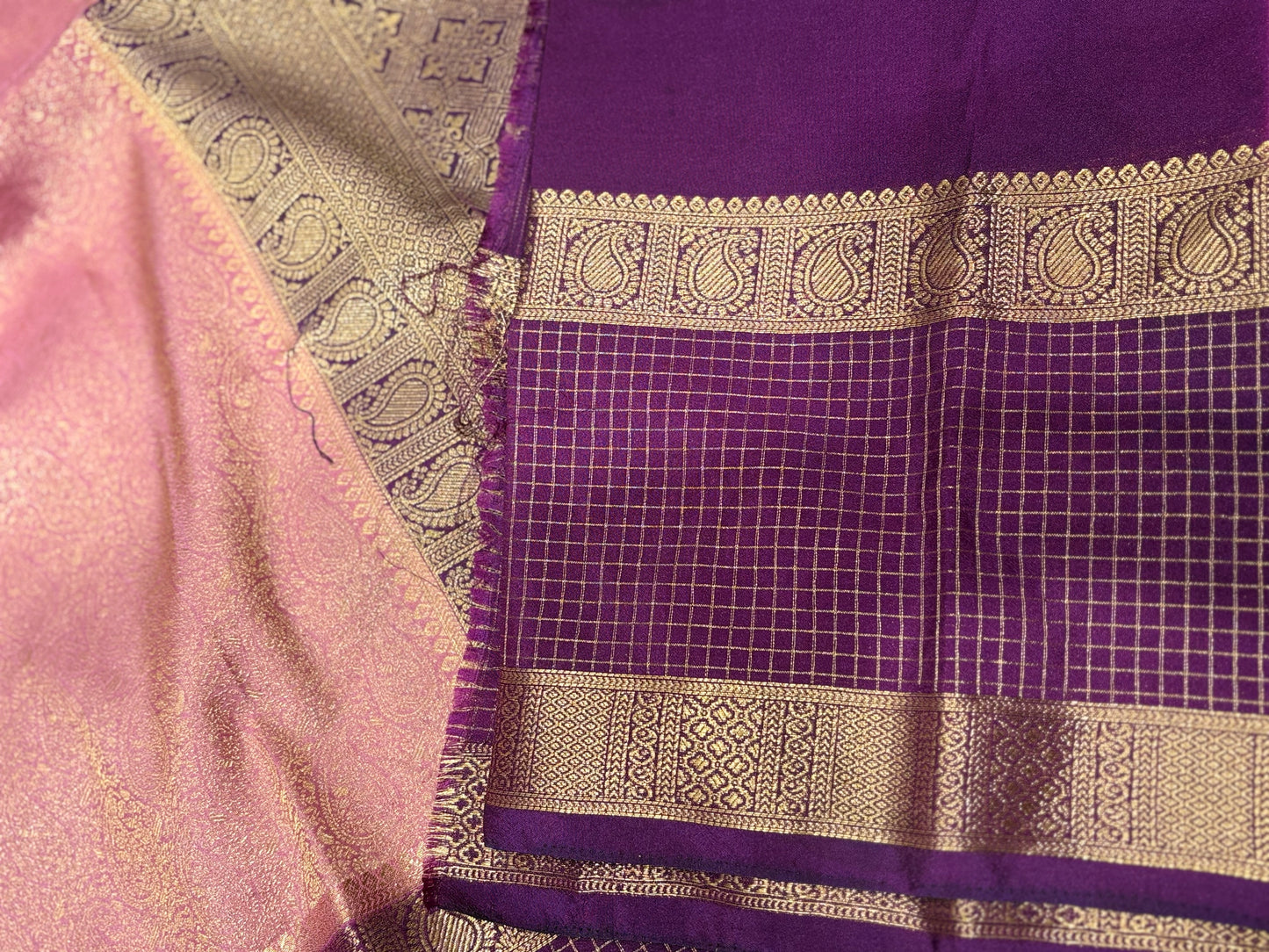 Semi Mysore Crape Saree