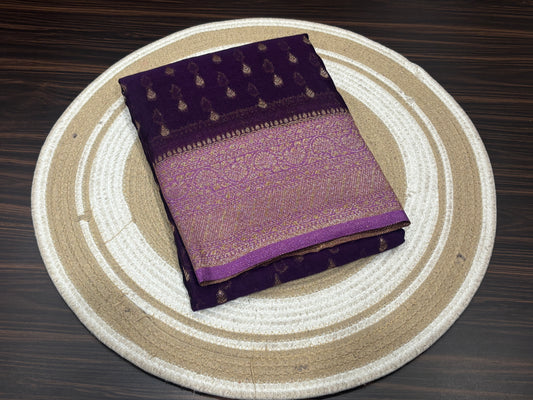 Chiffon georgette saree