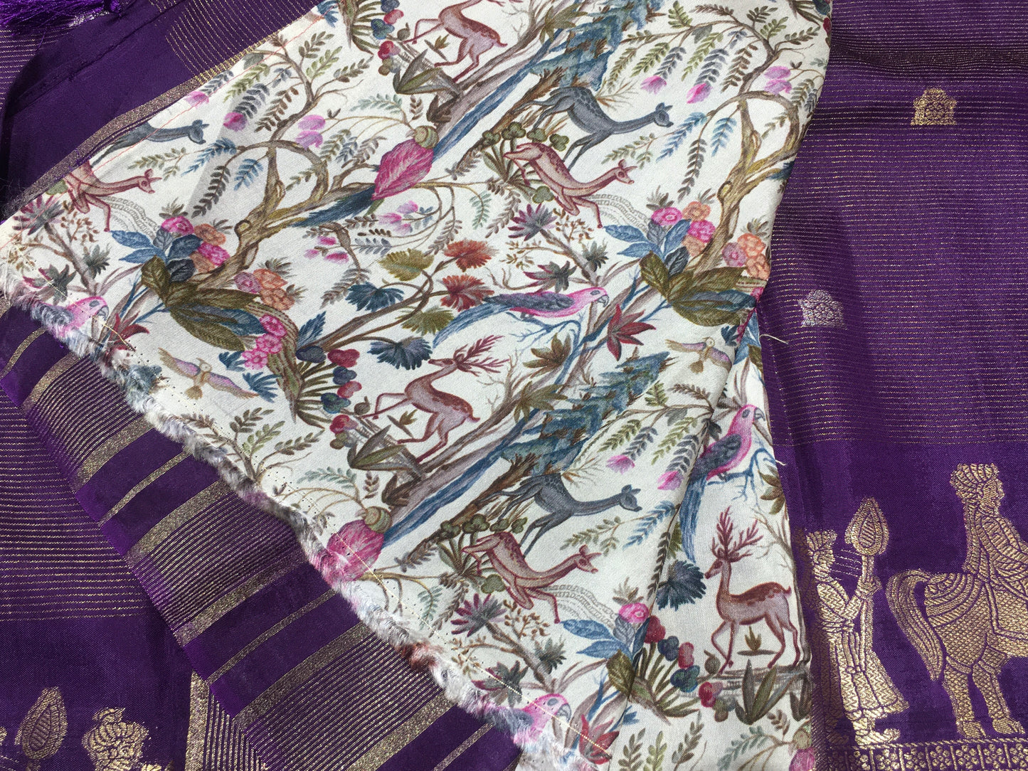 Moonga Crape Saree