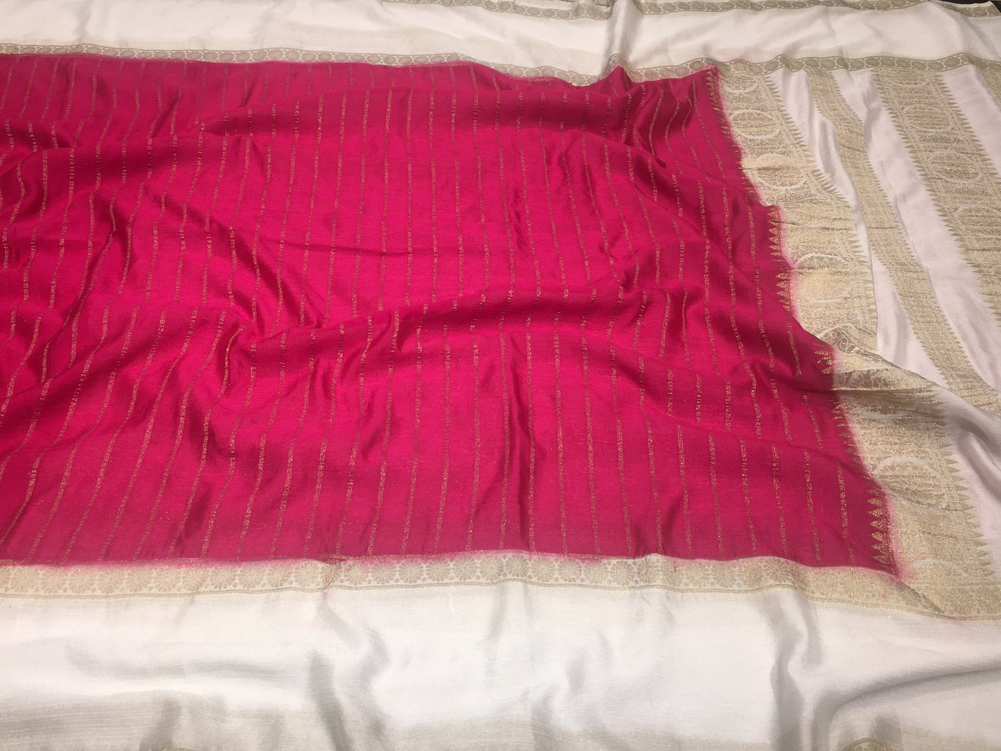 Chiffon crape saree