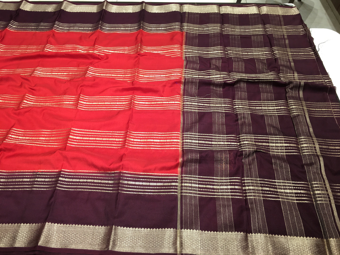 Mysore crape saree