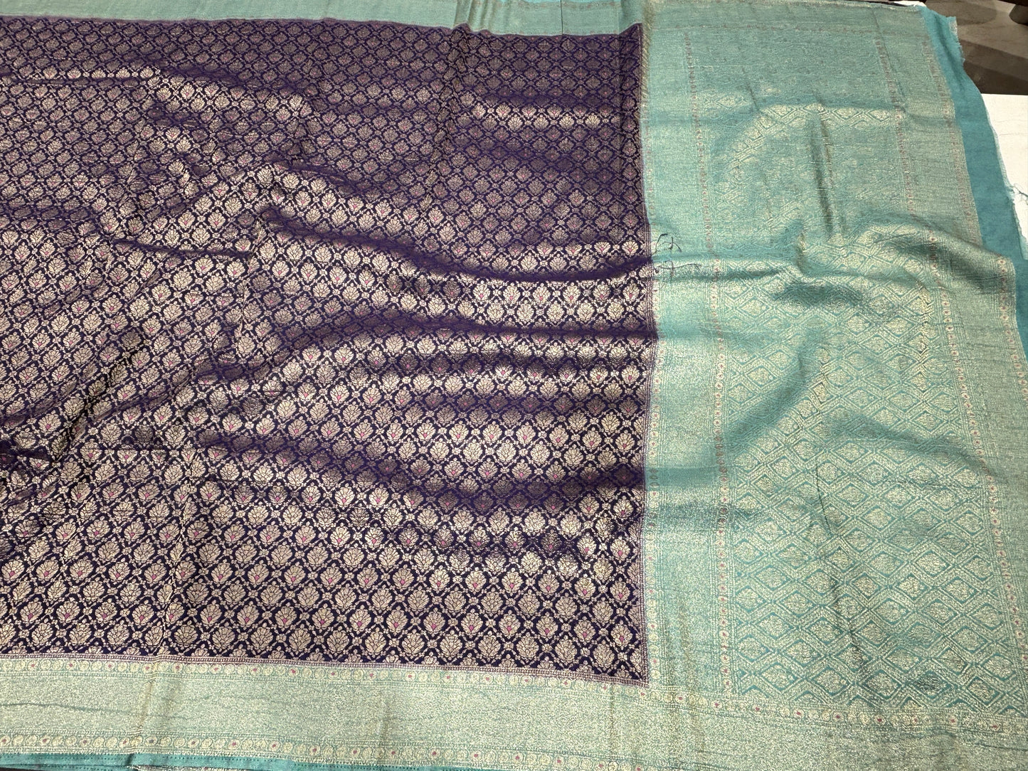 Chiffon crape saree