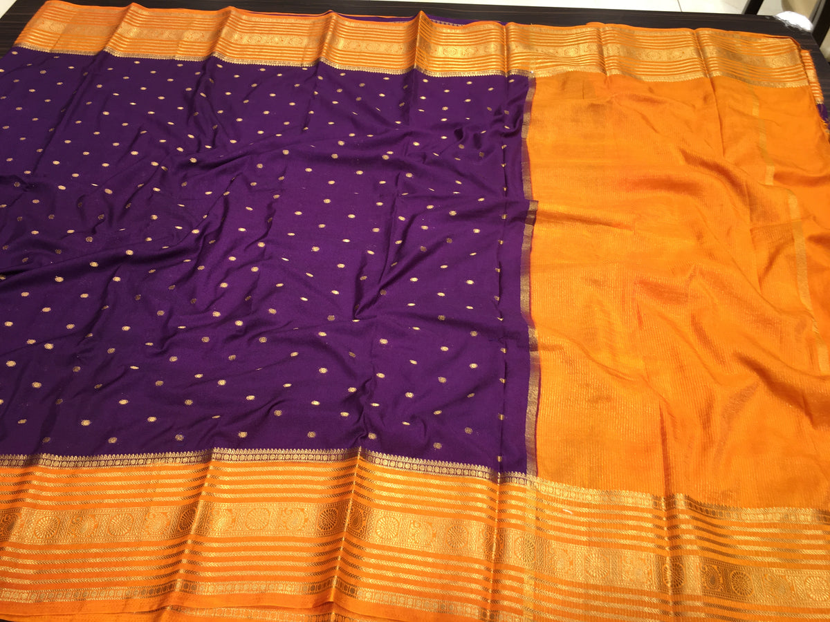 Semi Mysore Crape Silk
