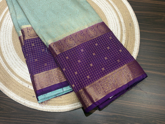 Semi Mysore Crape Saree