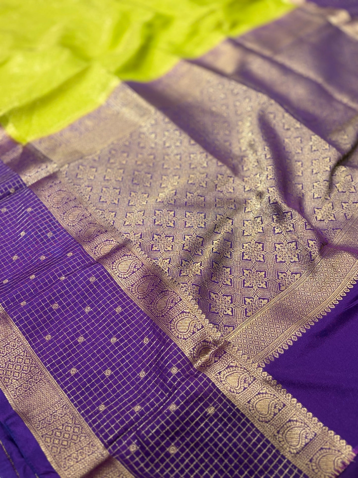 Semi Mysore Crape Saree
