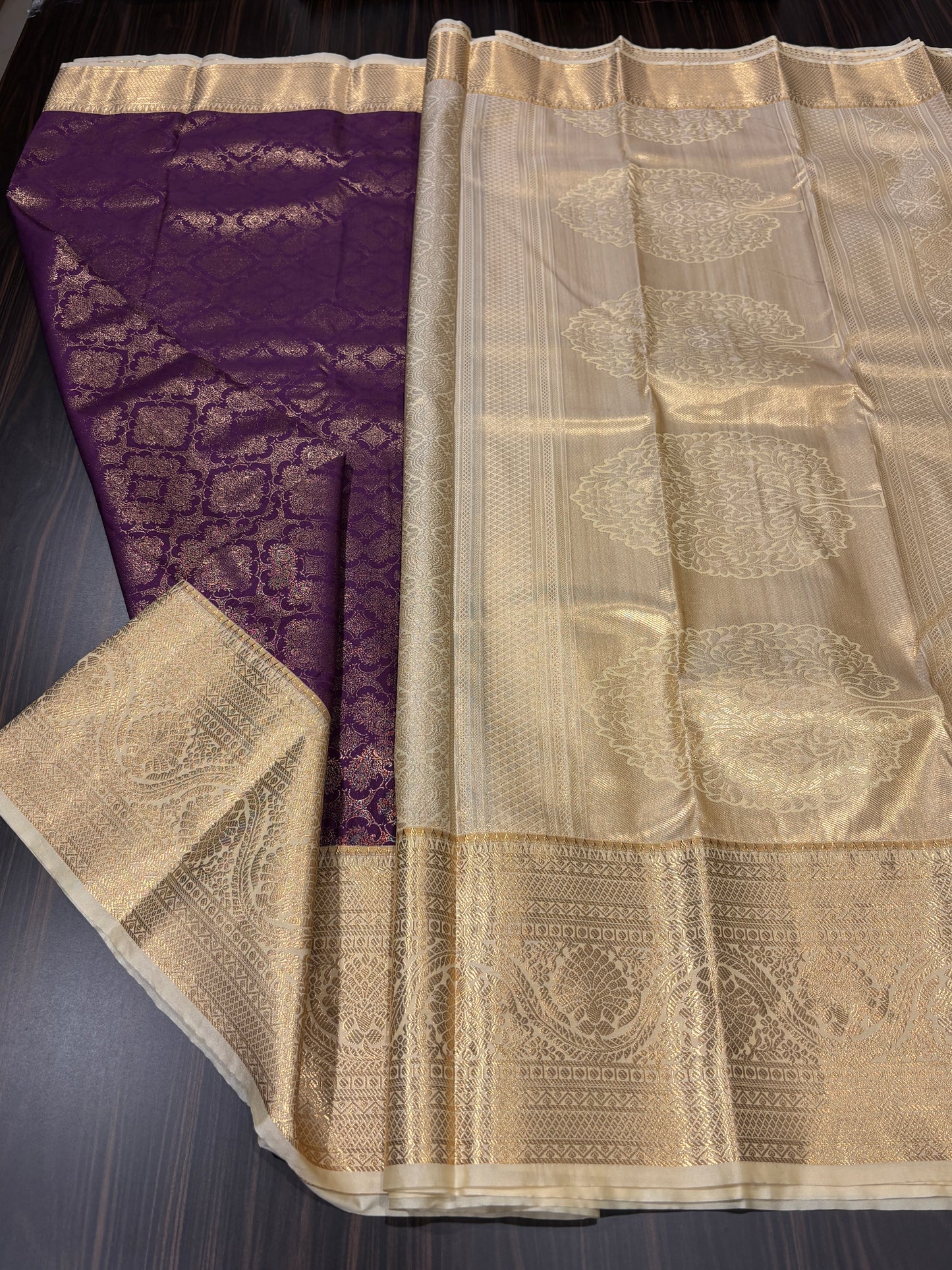 Semi Kanchipuram silk