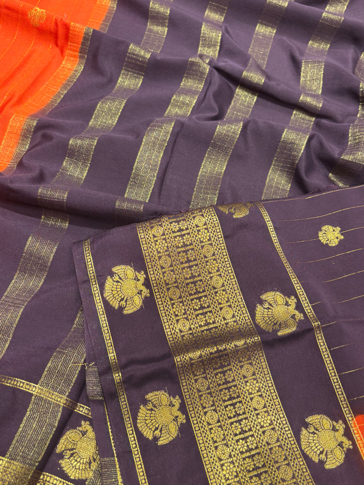Semi Mysore Crape Silk