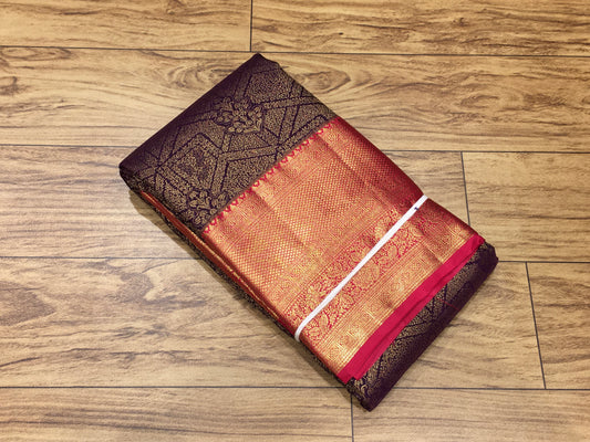 Semi Kanchipuram brocade