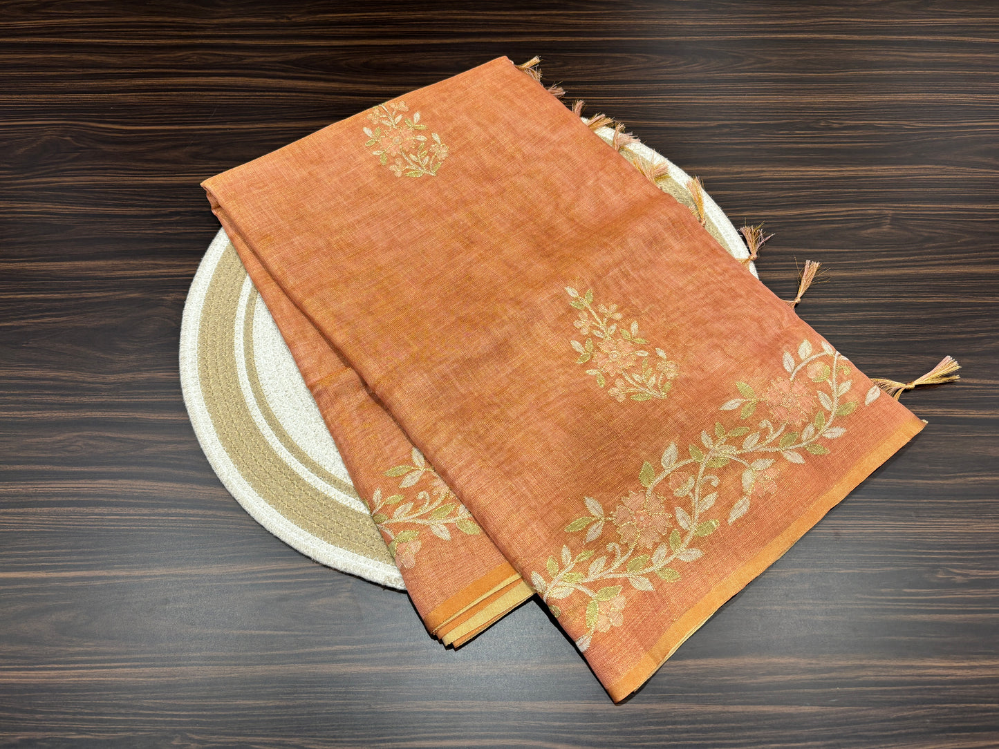 Tissue organza saree