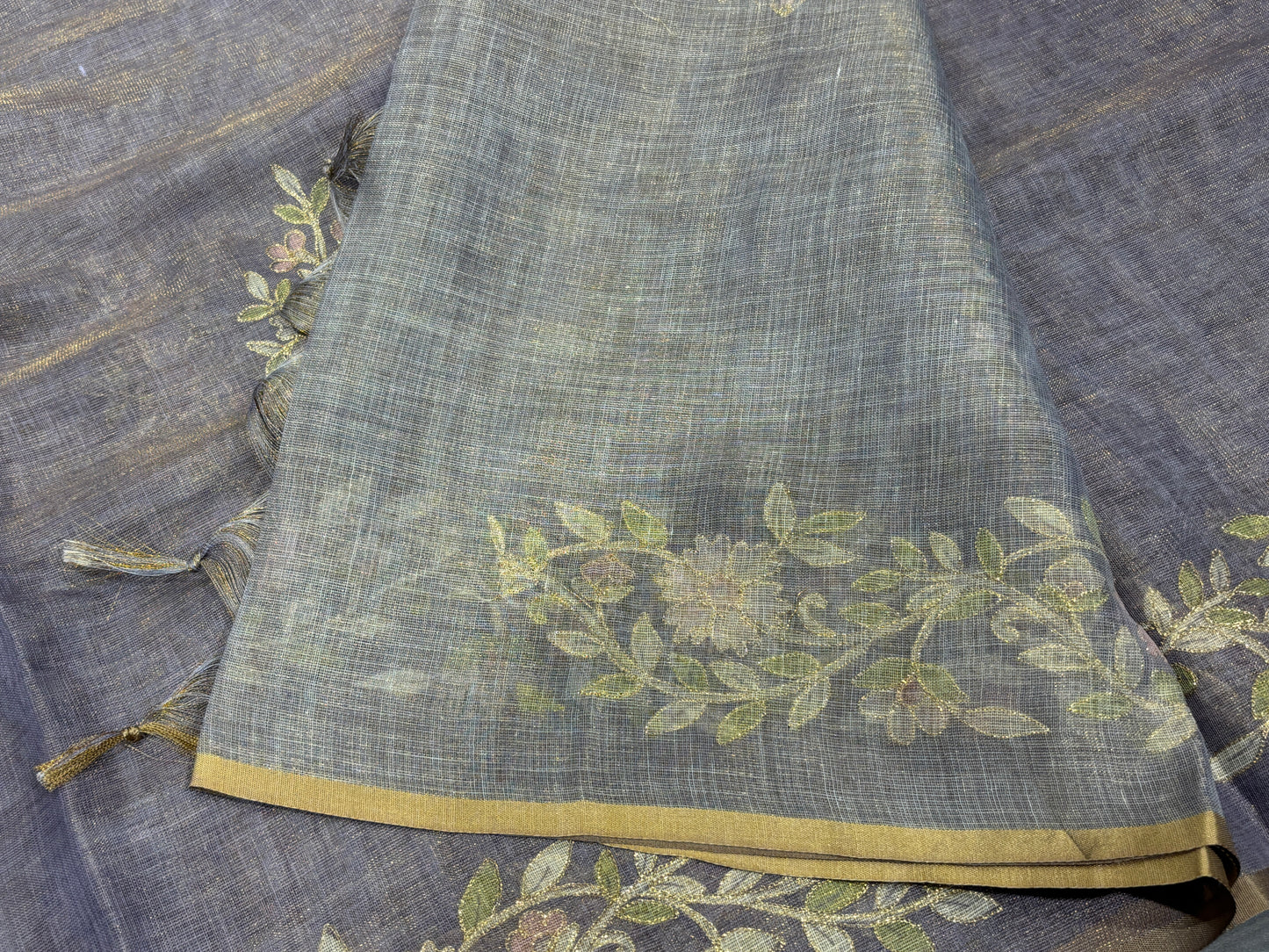 Tissue organza saree