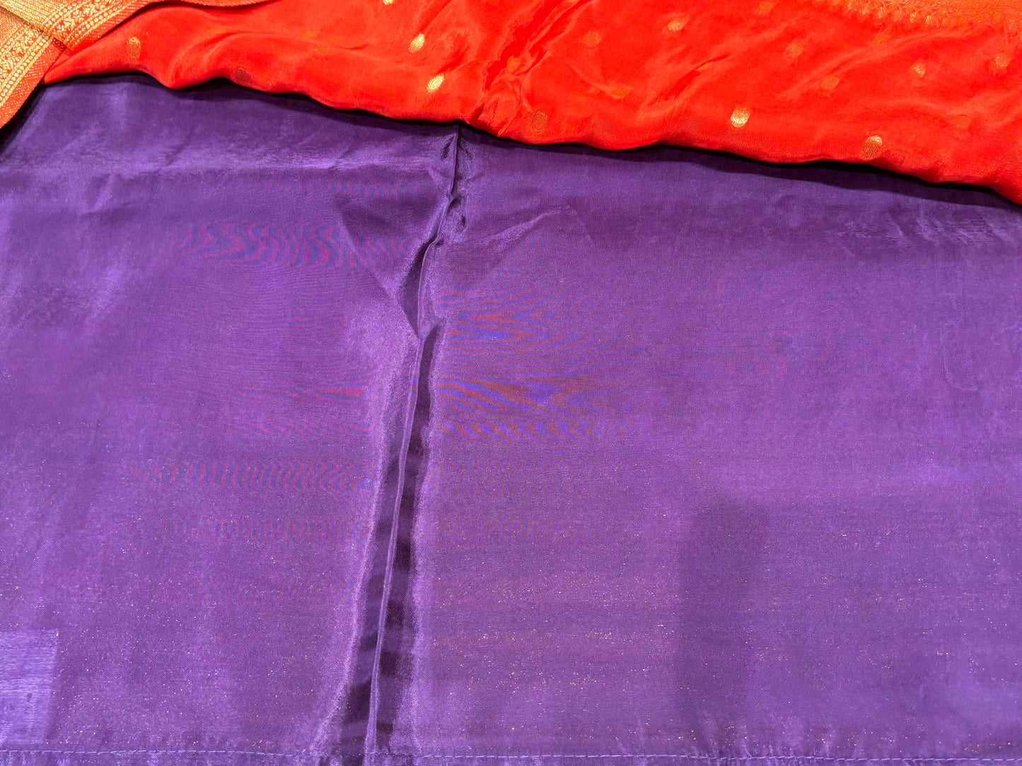 Satin crape saree