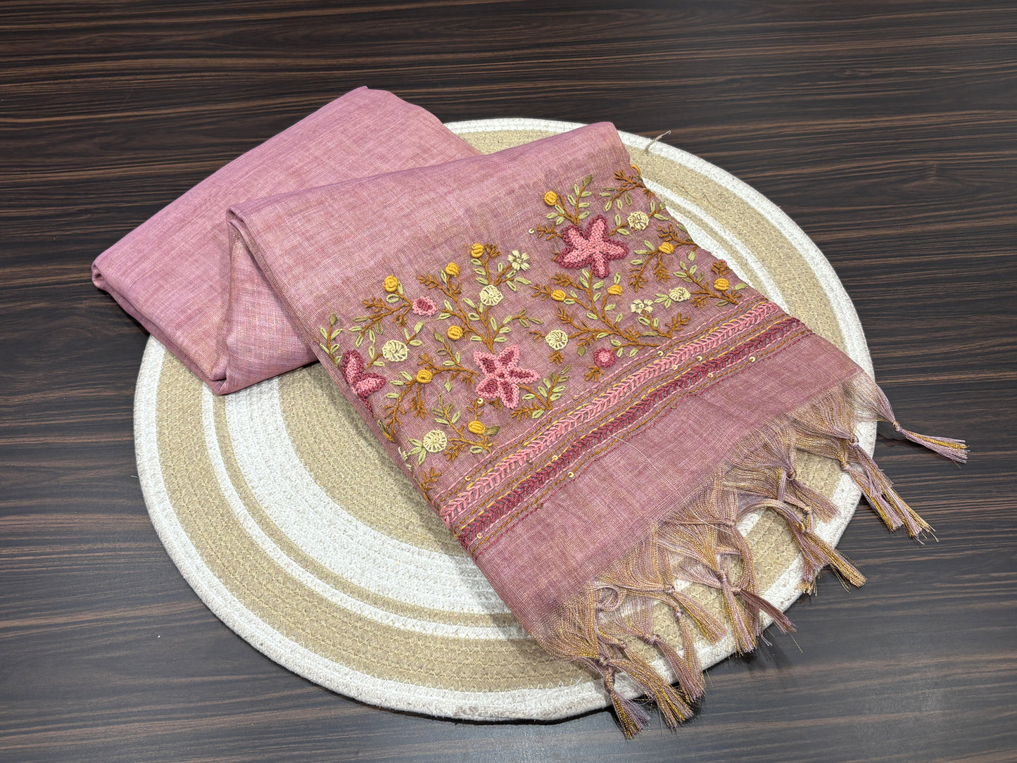 Lilen cotton saree