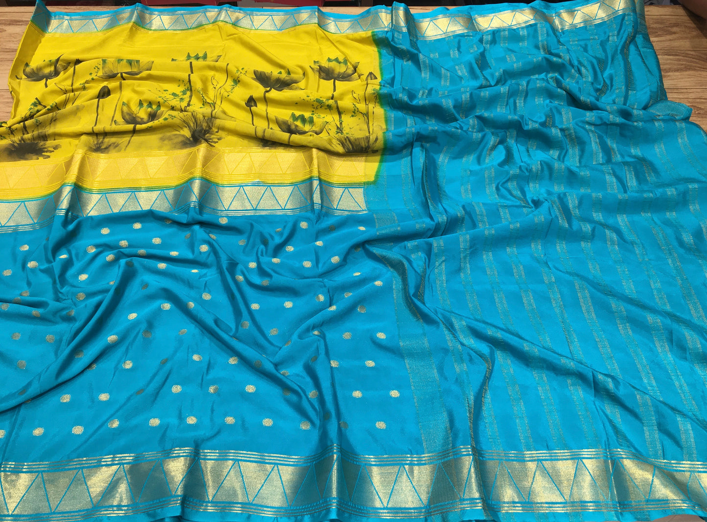 Semi Mysore Crape Silk