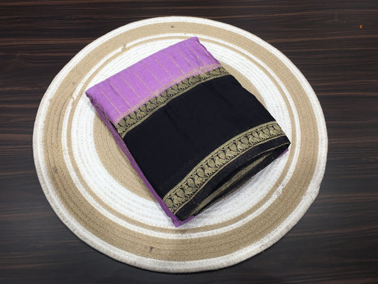 Wrinkle chiffon saree