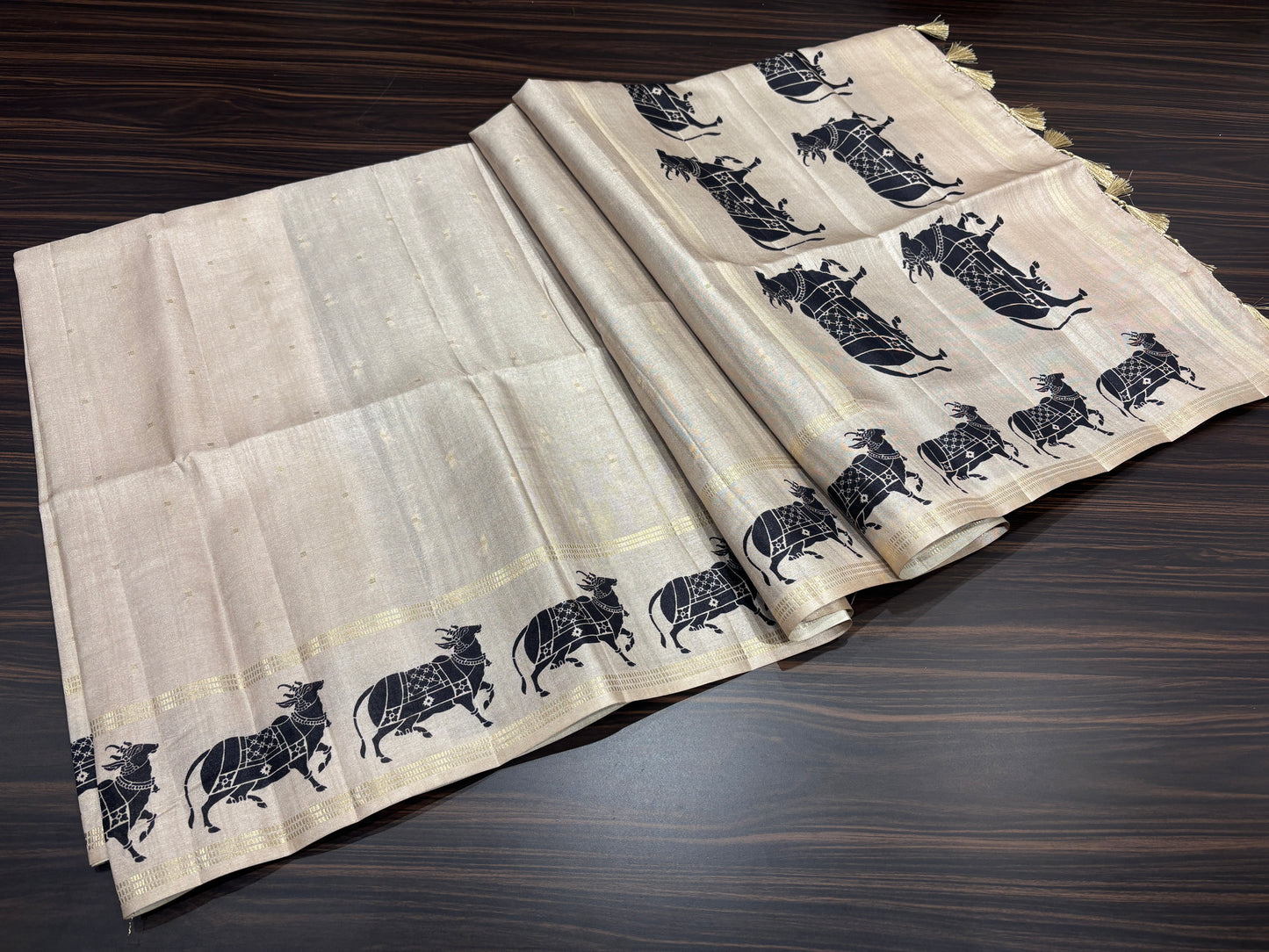 Soft tussar saree