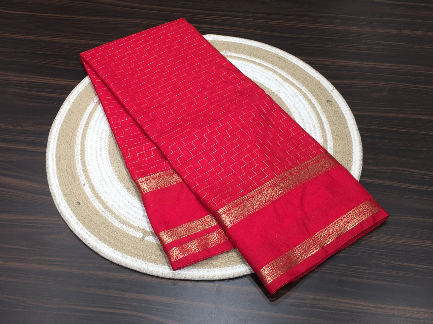 Mysore crape saree